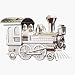 Baby : Elegant Baby Silver Plated Train Bank