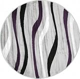 411 x 411 Gray Gabbeh Round Rug