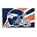 Fremont Die NFL Denver Broncos 3' x 5' Flag with Grommets, 3 x 5-Foot, Helmet