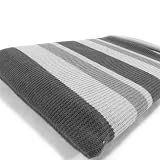 Premium Knitted Sock Sleeve Case for APPLE iPAD - GREY Stripes