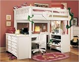 Lea Industries 343 Series LB BS4 Getaway Loft Bed with Desk and Entertainment Center
