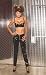 Elegant Moments Underwire vinyl bra w/ zipper detail