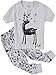 Pajamas For Boys Girls Crocodile Deer 2 Piece Sleepwear Kids Clothes Pant Sets