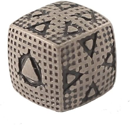 1 (One) Single IronDie: Solid Metal Italian Dice - White Smasher (Die-Cast Designer Six-Sided Die / d6)