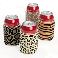 Leopard/animal Print Can Insulator Koozies (12 Pack)