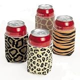 Leopard/animal Print Can Insulator Koozies (12 Pack)