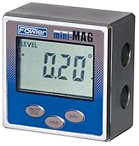 Fowler Full Warranty Mini-MAG Protractor, 54-422-450-1, 360° Maximum Measurement, 0.05° Repeatability
