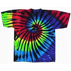Tie Dye Mania Stained Glass Swirl Tie-Dye Short Sleeve T-Shirt