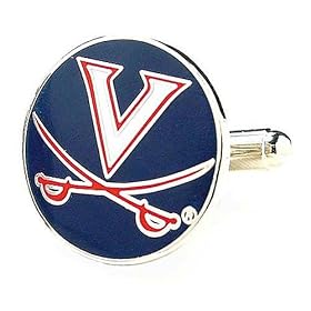 Virginia Cavaliers NCAA Logo'd Executive Cufflinks w  Jewelry Box