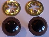 CRAFT MAKING EYES 25MM TEDDY BEAR ANIMAL DOLLS CATS DOGS ETC