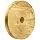 Boston Gear G1218 Grooved Pulley, Fits Round Belts 0.1875" or Smaller, 0.250" Face, Brass