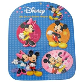 Disney Mickey and Minnie 4-Piece Die-Cut Magnets