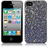 from Qubits Iphone 4 / Iphone 4G Glitter Back Cover Case - Black