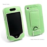 Apple iPhone Designio Leather Sleeve (Wasabi Green (open screen))