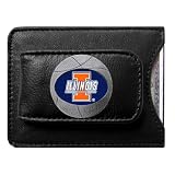 Illinois Fighting Illini NCAA Basketball Card/Money Clip Holder (Leather)