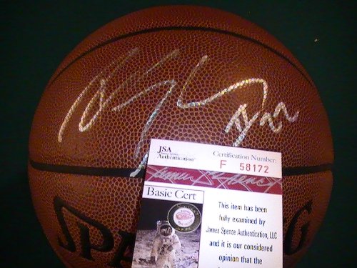 RUDY GAY SIGNED AUTOGRAPHED BASKETBALL MEMPHIS GRIZZLIES W/ COA JSA