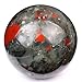 banshren® Natural Carved 50mm Bloodstone Sphere Ball Healing Crystal