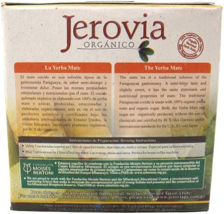 100% Organic Cocido Quemado Tea (Toasted Yerba Mate Tea) Usda Certified Organic. 8.8 Oz (250 G)