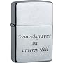Original Zippo Feuerzeug Chrom geb�rstet -  mit La&hellip von Zippo