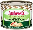 Ambrosia White Solid Albacore Tuna In Water, 66.5-Ounce Can