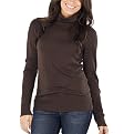 Mossimo&reg; Black: Ultrasoft Turtleneck Sweater - Heather Brown