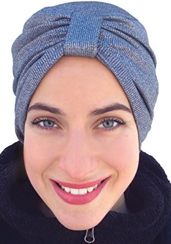 Comfy Turban Snood Headwear (Short, Glamour Sensation)