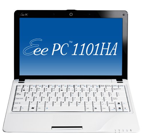 Asus Eee PC 1101HA 29,5 cm (11,6 Zoll) Netbook (Intel Atom Z520 1.3GHz, 1GB RAM, 160GB HDD, XP Home) weiss