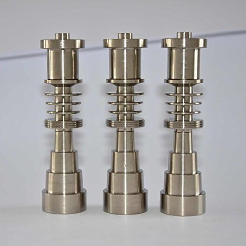 6 in 1 Titanium Universal e Nail fits 10/14/19mm Female and Male Joint for 20mm E-nail Coil