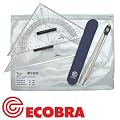 Ecobra, Navigationsbesteck mit Anlege- + Kursdreick und Marinezirkel