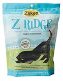 Zuke's Z-Ridge Small Fresh Breath Dental Chew Bones, 6 Count Pouch