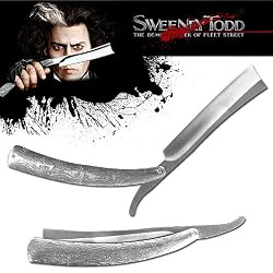 Huge 10.5 inch Sweeney Todd Replica Straight Razor Knife (fls)