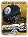 Pittsburgh STEELERS Super Bowl XLIII Champs Afghan THROW BLANKET