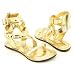 Phat Farm Size 6 Womens Gold AMBER Leather Slides