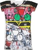  - Chaser Bicycle Bold Print Juniors Graphic T-Shirt Tee