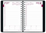 Brownline 2012 Daily Planner, Twin-Wire, Black, 8 x 5-Inches (CB634W.BLK)