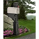 IMAGE OF Rockport Single Mailbox Post Color: Granite