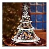 Thomas Kinkade Light-Up Musical Crystal Tabletop Nativity Tree: Reflections Of Peace by Hawthorne Village