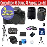 22 Piece All Inclusive Kit with Canon EOS Rebel XS 1000D Black SLR 10.1 MP  ....