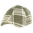 Men's Winter Fall Duck Bill Curved Ivy Cabby Driver Tartan Plaid Hat Cap Charcoal Gray M
