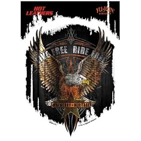 Hot Leathers - Live Free Ride Free Legendary Heritage Eagle - Sticker / Decal