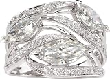 14 Karat White Gold Marquise Moissanite Diamond Ring