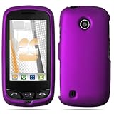 LG VN270 Cosmos Touch Rubberized Shield Hard Case - Purple