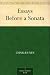 Search : Essays Before a Sonata