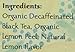 Shangri La Tea Company Organic Tea Bags, Meyer Lemon Decaf, 20 Count (Pack of 6)