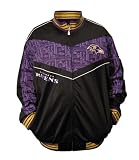 Mtc Marketing NFL Men's Baltimore Ravens Lateral Track Jacket, Black/Purple, 2X-Large
