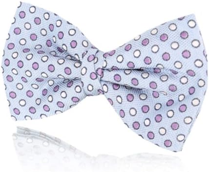 Pre-Tied Light Blue Polka Dot Bow Tie