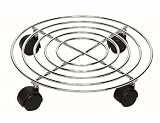 Siena Garden 689941 Pflanzenroller Chrom rund 30 cm Ø