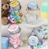 Baby Keepsake: Personalized Teddy Bear Jars (Set of 30)