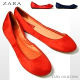 (ザラ)ZARA レディース ラウンドトゥ パンプス(アウトレット)「2212-201」ZARA ザラ パンプス フラットシューズ バレーシューズ ローヒール ペタンコ 靴 レディース アウトレット 訳あり pumps flat shoes ladies outlet H＆M 激安 格安 円高還元 格安