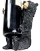 Sitting Black Bear Figurine Holding A 750ml Wine Bottle Holder Rack For The Counter Or Table 9